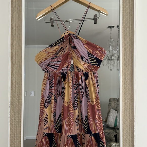 NWT Ba&Sh Nastasia summer maxi length halter neck draped dress - Picture 9 of 10